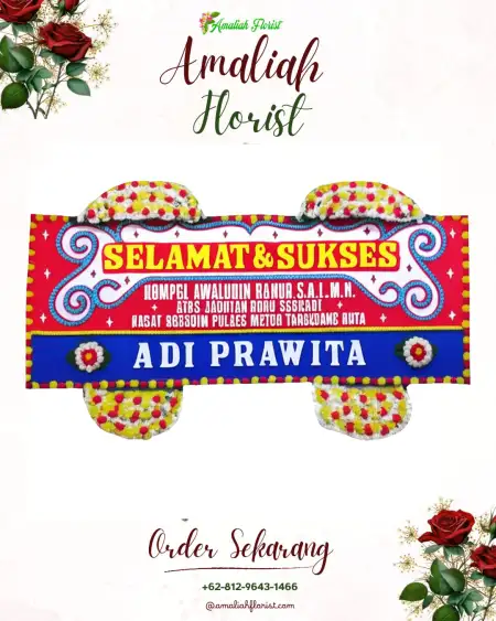 Papan Bunga Ucapan Selamat Paket Agung